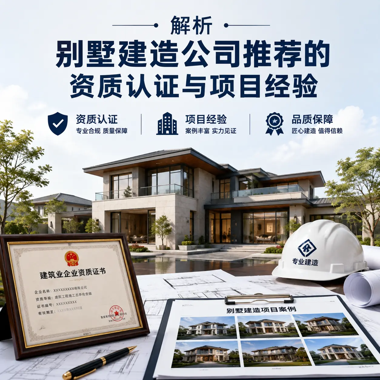 解析 湖南 别墅建造公司推荐的资质认证与项目经验