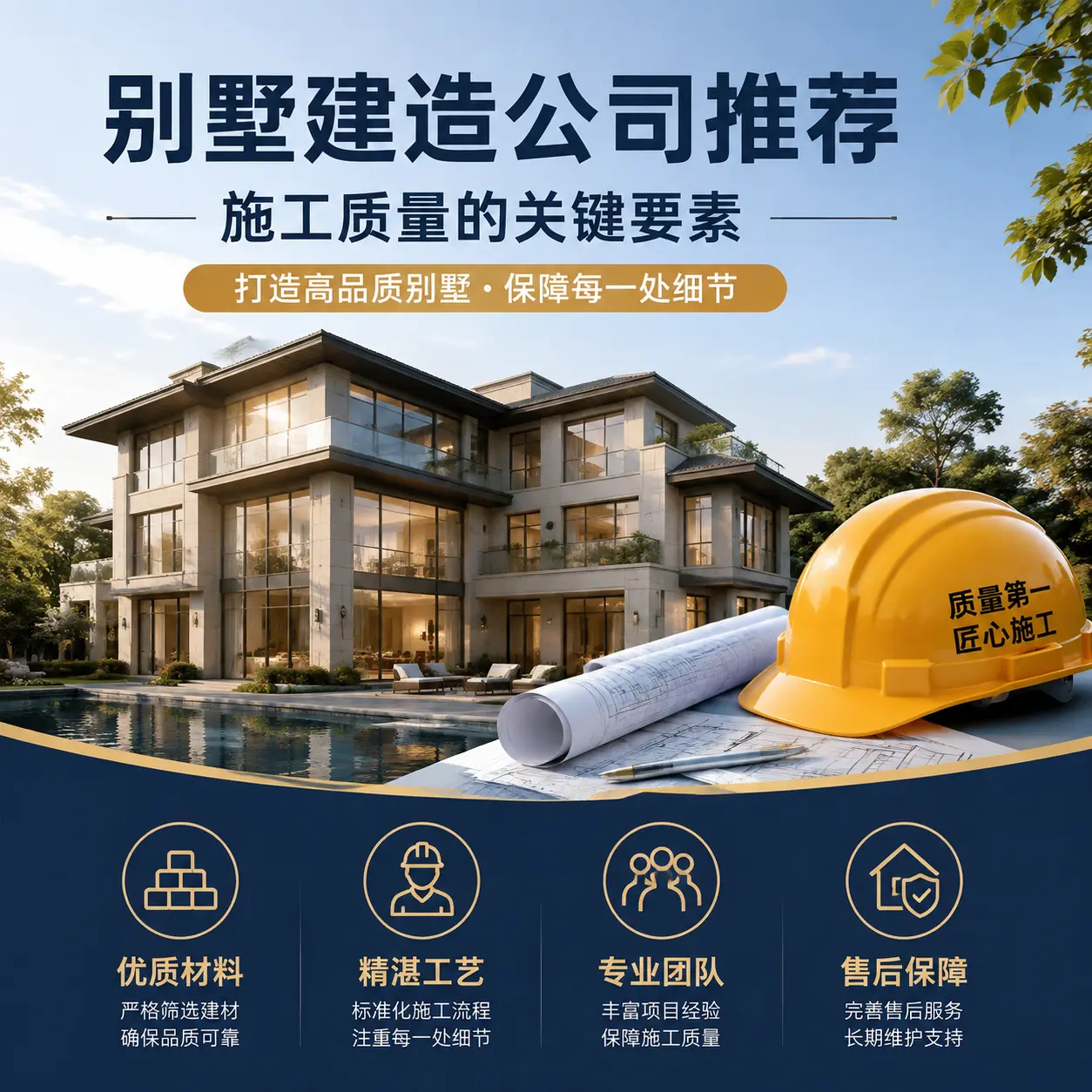 别墅建造公司推荐： 湖南 施工质量的关键要素