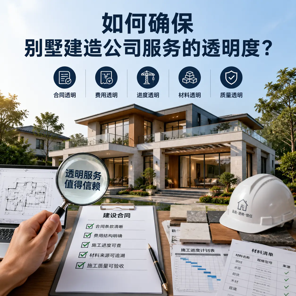 在 湖南 如何确保别墅建造公司服务的透明度？