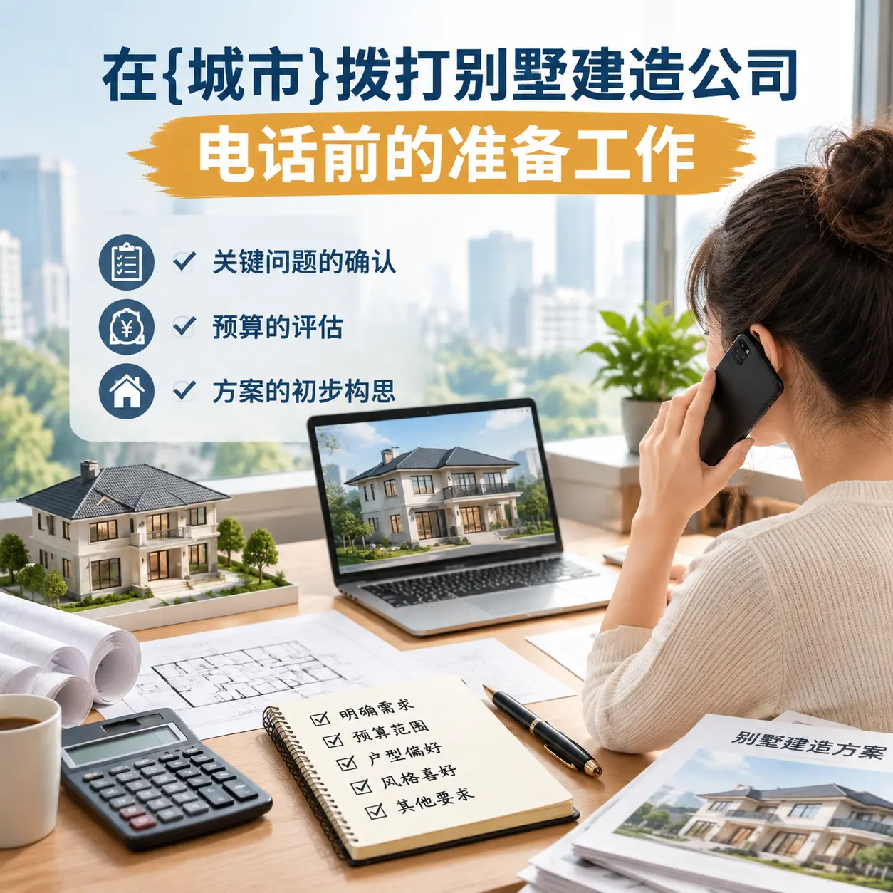 在湖南拨打别墅建造公司电话前的准备工作