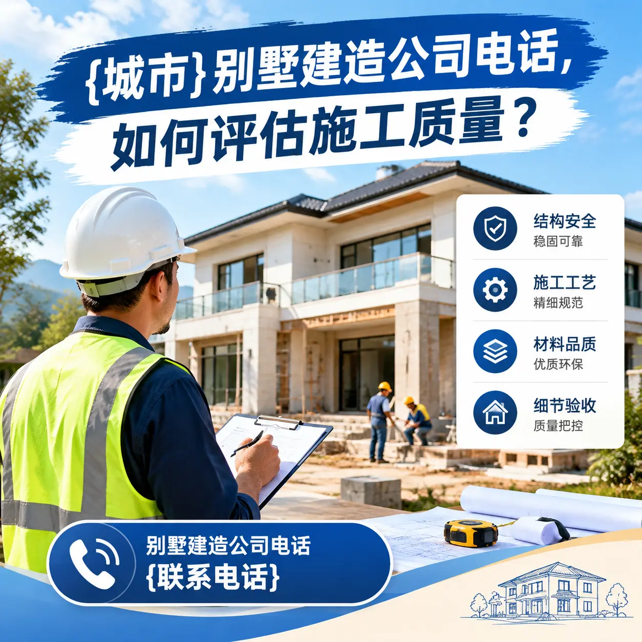 湖南别墅建造公司电话，如何评估施工质量？