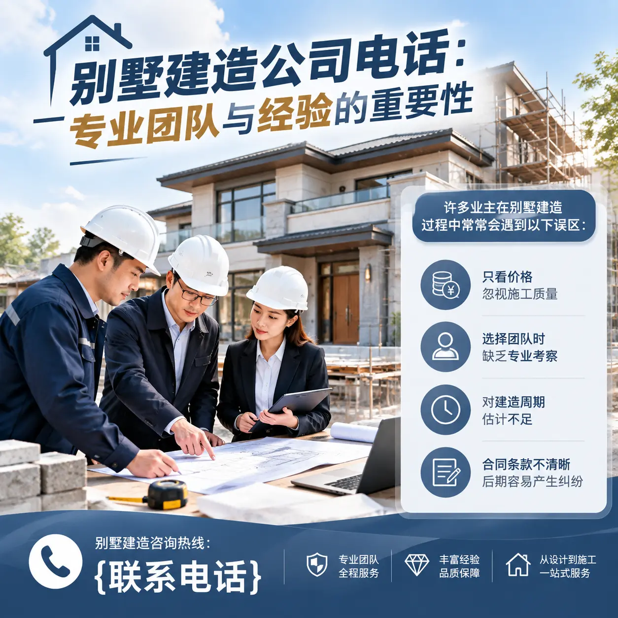 湖南别墅建造公司电话:专业团队与经验的重要性