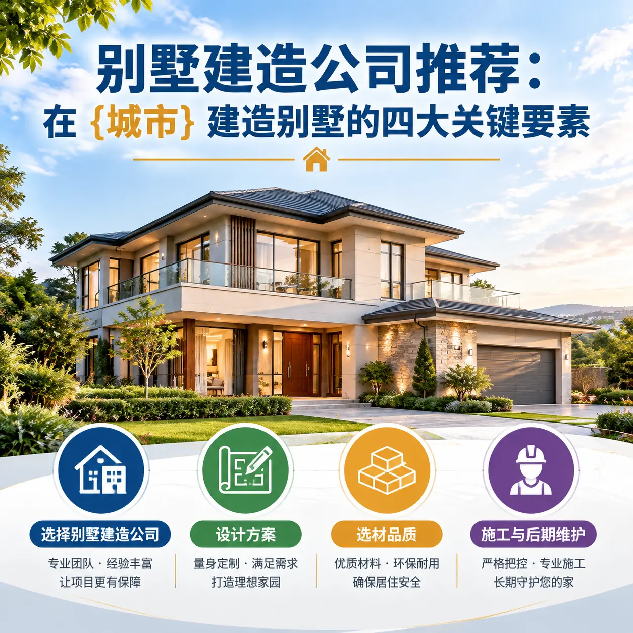 别墅建造公司推荐:在 湖南 建造别墅的四大关键要素