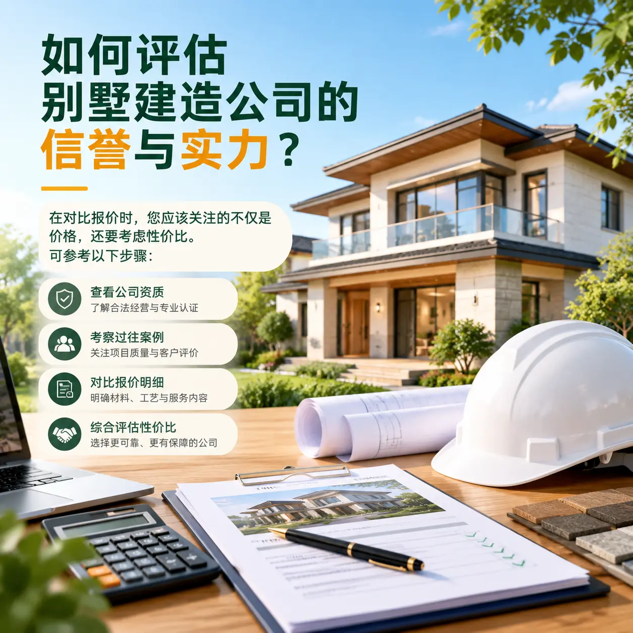 如何评估 湖南 别墅建造公司的信誉与实力？