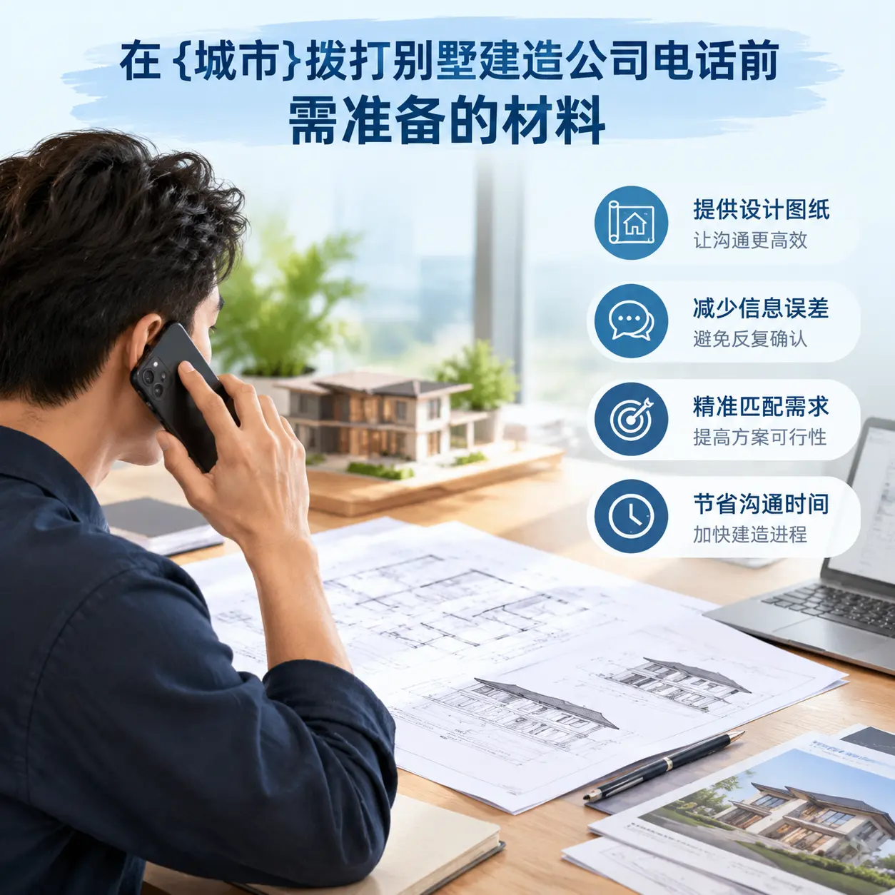 在湖南拨打别墅建造公司电话前需准备的材料