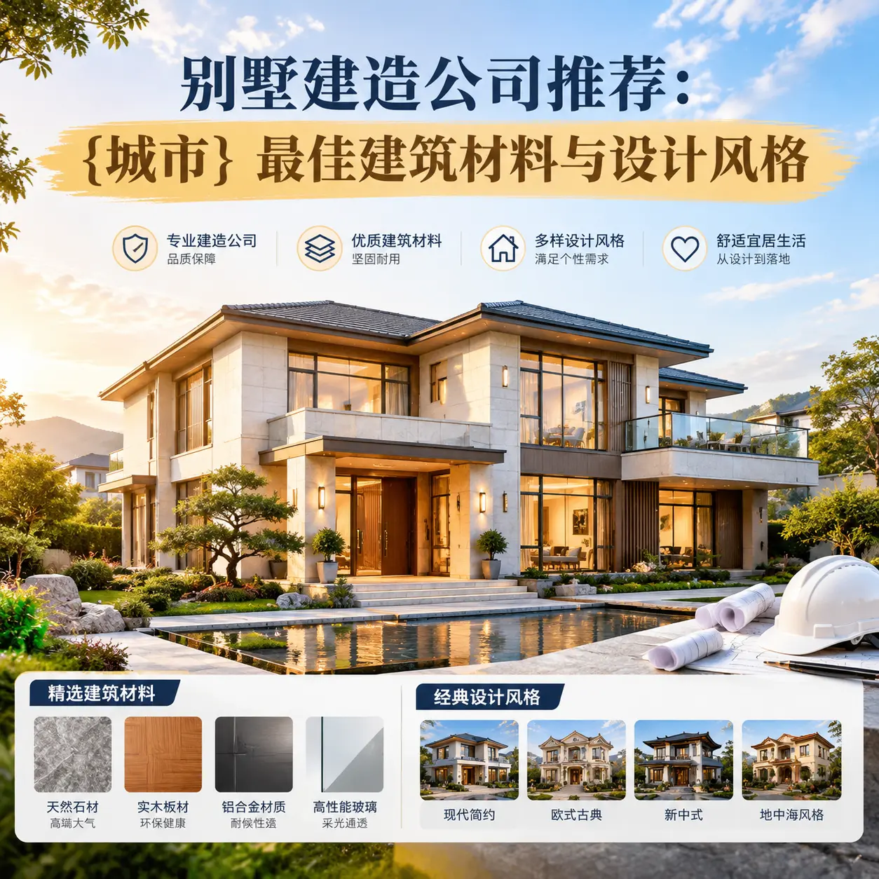 别墅建造公司推荐: 湖南 最佳建筑材料与设计风格