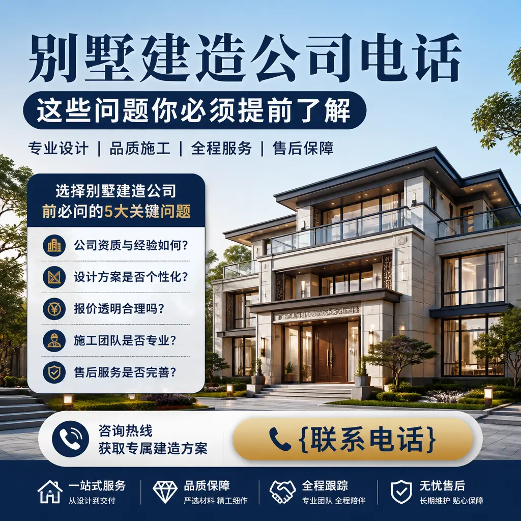 湖南别墅建造公司电话,这些问题你必须提前了解