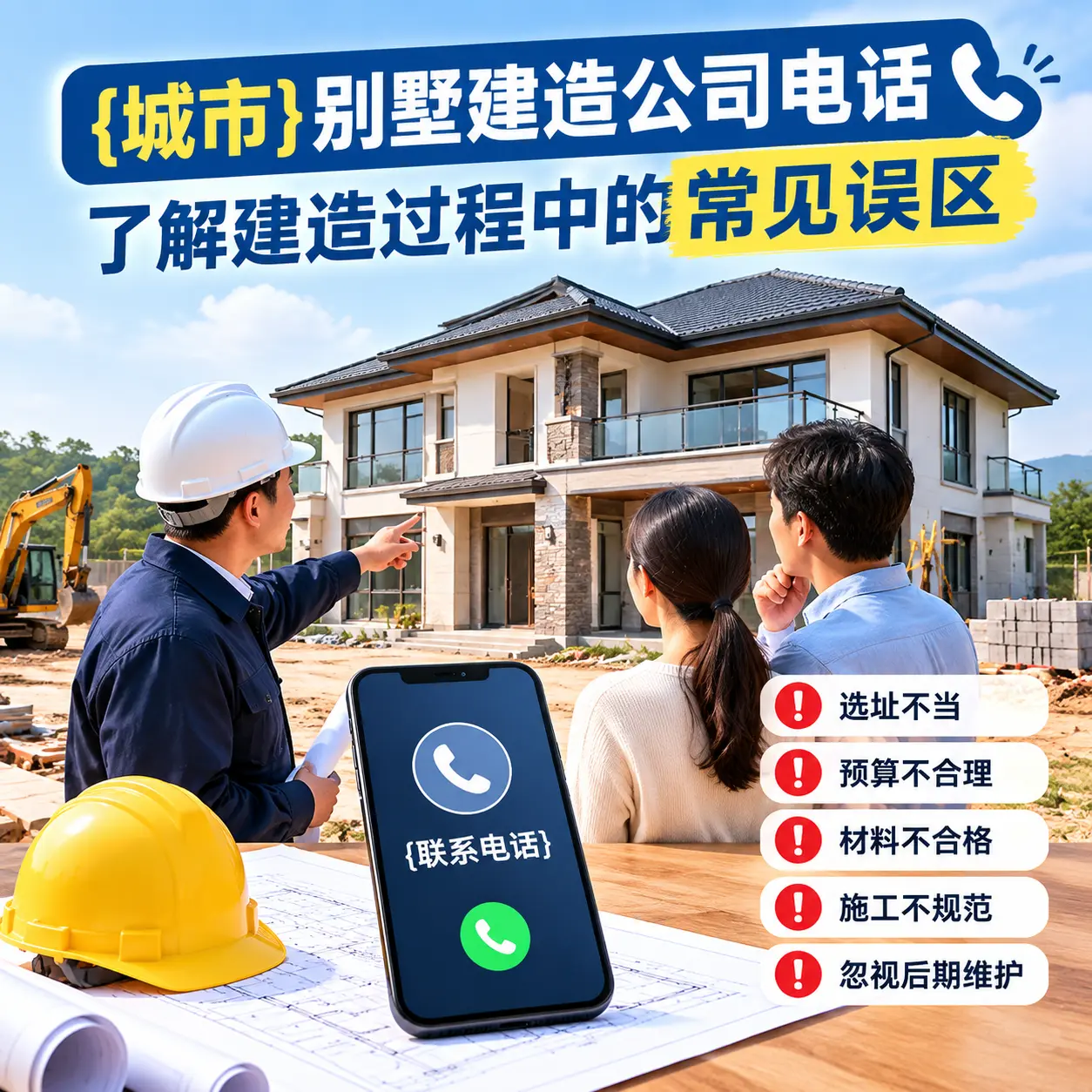 湖南别墅建造公司电话，了解建造过程中的常见误区